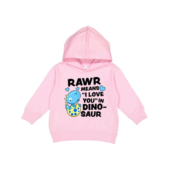 Inktastic Rawr Means I Love You in Dinosaur Valentine Toddler Hoodie