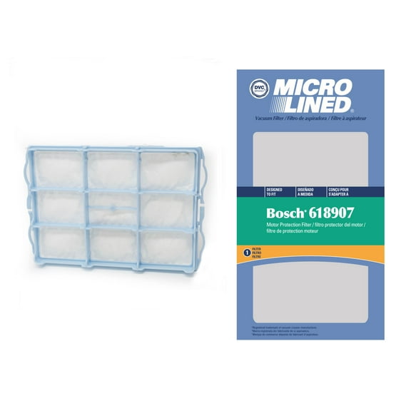 DVC Micro-Lined Replacement Filter 618907 Fits Bosch Beetle 71000 Series Pre-motor Secondary Filter - 1 Filter