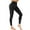 #12347:1 Pack, Black, variant on High Waisted Leggings for Women 4-Way Stretch Yoga Pants for Workout Gym Running with Pockets, Black, L