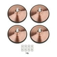 thumbnail image 3 of Almencla 4Pcs Billiard Pool Table Leg Levelers Adjustable Pad Game Table Leg Levelers rose gold, 3 of 8
