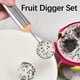 thumbnail image 4 of Herramientas de cocina Cuchara multifuncional para cavar sandía y frutas Cuchillo de trinchar corrugado de acero inoxidable Cuchillo de fruta de doble punta, 4 of 7