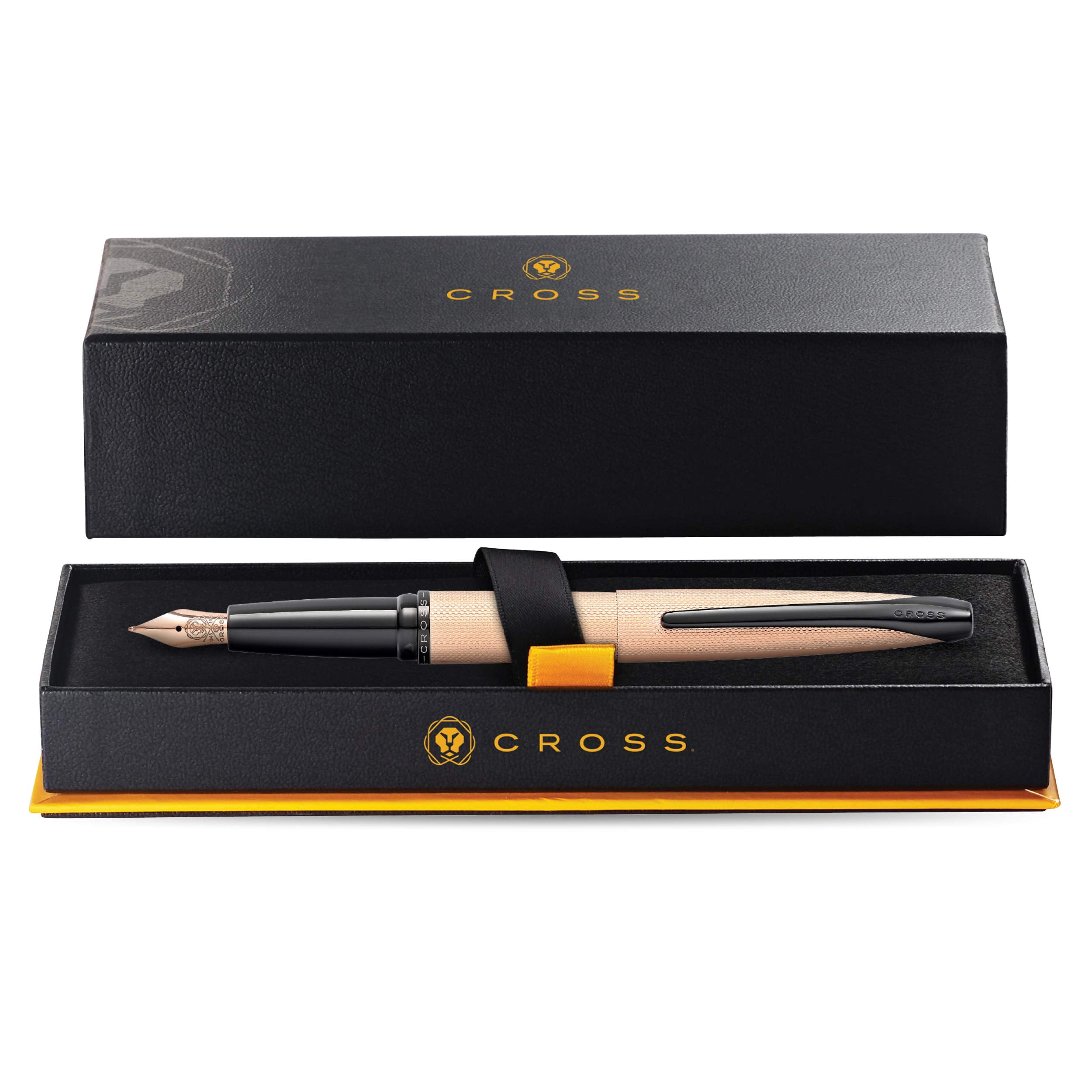 Cross ATX Brushed Rose Gold Medium Nib Fountain Pen