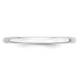 thumbnail image 3 of 10KW 2mm LTW Half Round Band Size 4.5 in 10k White Gold, 3 of 3