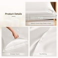 thumbnail image 4 of THXSILK 4 Pcs Silk Sheet Set, Luxury Bedding Sets, 1 Fitted Sheet, 1 Flat Sheet & 2 Pillowcase, 100% Natural Mulberry Silk,Full Size, 4 of 8