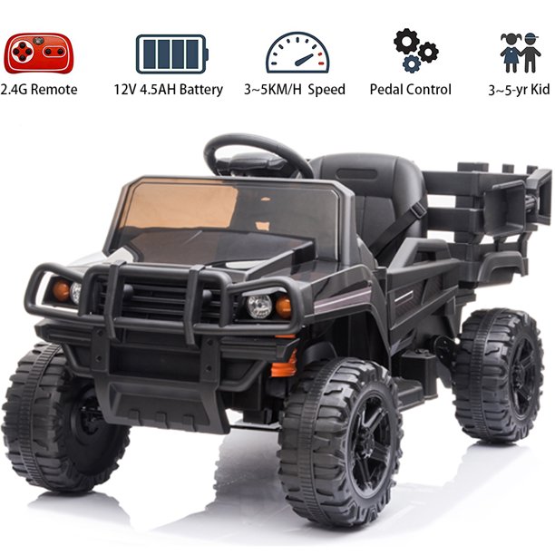 BTMWAY Powered Ride Ons for Boys Girls, 12v Electric Ride On Cars with