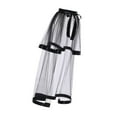thumbnail image 5 of Milageto Women High Low Tutu Skirts Fancy Dress for Cocktail Spectial Occasion Formal Black, 5 of 8