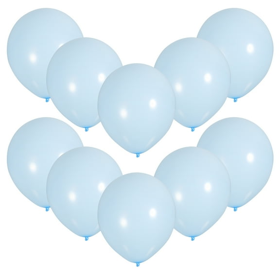 Sky-blue Latex Balloons for Decoration 100pcs Perfect for Parties and Celebrations 12 inches