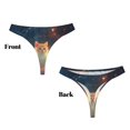 thumbnail image 3 of Balery Starry Sky Constellation Cat Tangas de Algodón para Mujer con Estampado – Ropa Interior Sexy, Transpirable, G-string-3X-Large, 3 of 6