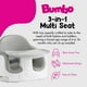 thumbnail image 2 of Bumbo Asiento elevador múltiple 3 en 1 para bebé con bandeja de alimentación, 6-36 meses, gris frío, 2 of 5