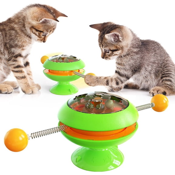 Esaierr Cat Toys Roller Carousel Cat Toys Peppermint Balls Interactive Cat Toys Catfighting Toys Pet Supplies