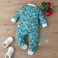thumbnail image 5 of Romper Fall Winter Children Hooded 3-6M Xmas Infant Newborn Baby Boys Girls Long Sleeve Cute Cartoon Print Patchwork Romper Jumpsuit Christmas Outfits Clothes ,A-3, 5 of 7