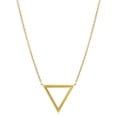 thumbnail image 1 of Collier Pendentif Symbole Delta Triangle en Or Jaune 14k, 18 Pouces, 1 of 1