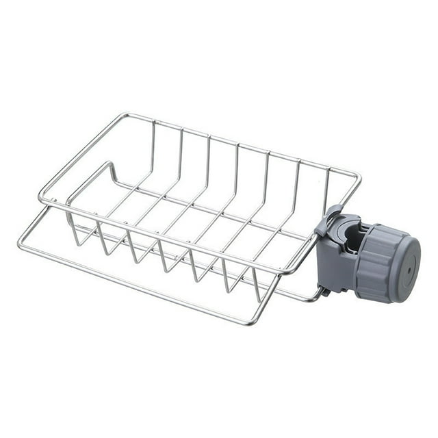 Toystoory Estante de drenaje para fregadero, soporte de almacenamiento para grifo de cocina de acero inoxidable, estante escurridor impermeable, Cocina y Comedor