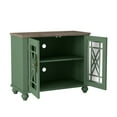 thumbnail image 4 of FESTIVO 38" Vintage Style Wood Kitchen Accent Buffet Sideboard Cabinet - Green, 4 of 5