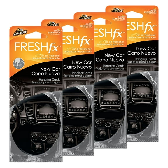 Armor All FRESHfx Car Air Freshener Hanging Card, 12-Count (New Car)