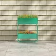 thumbnail image 7 of Kinbor 2-Tier Raised Garden Bed Metal Elevated Planter Box with Drain Holes, Double Garden Raised Planter Beds Flower Box Stand, Green, 7 of 7