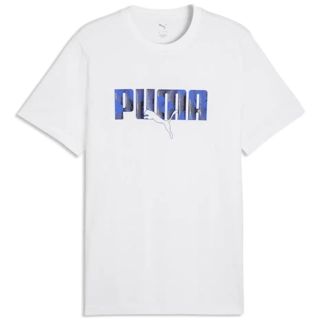 Playera Puma ESS LOGO LAB Tee para Hombre 692026-02 blanco L