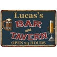 thumbnail image 1 of Lucas's Green Bar & Tavern Rustic Sign Decor 8x12 208120047177, 1 of 1