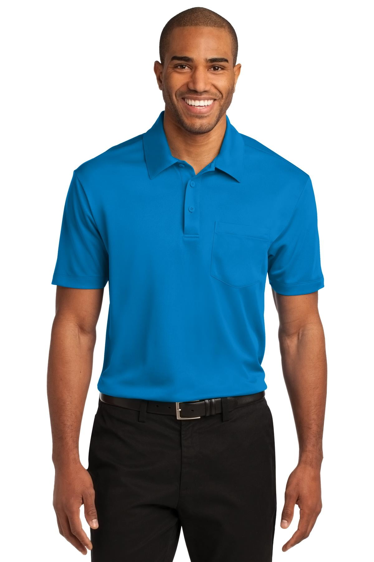 Port Authority Men's Silk Touch Performance Pocket Polo Shirt
