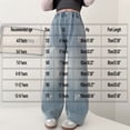 thumbnail image 4 of Avtoify Girls Pants Girls' Fall Fashion Big Boy Elastic Waist Thin Jeans, 4 of 10