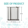 thumbnail image 3 of Regalo Easy Step Extra Tall Walk Thru Baby Safety Gate, Fits Openings 29-36.5 Inches, Black, 3 of 13