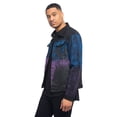 thumbnail image 4 of Victorious Men's Casual Distressed Airbrush City Denim Jean Jacket DK167 - Night - Small, 4 of 6