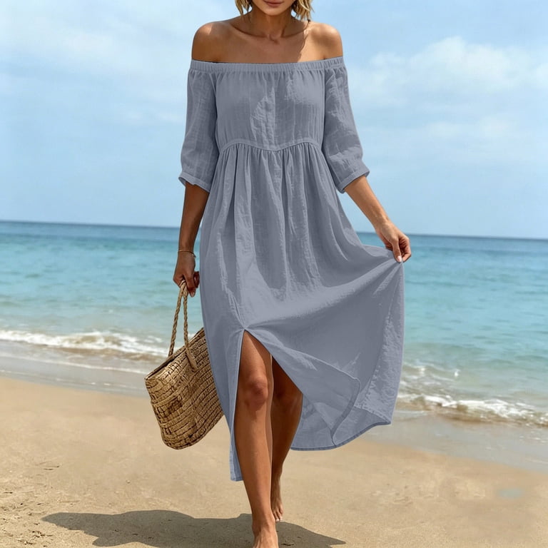 half sleeve midi dress Tiered Surplice Dark Green / M adding a touch of sophistication to your look Puff Half Sleeve Eyelet Midi
