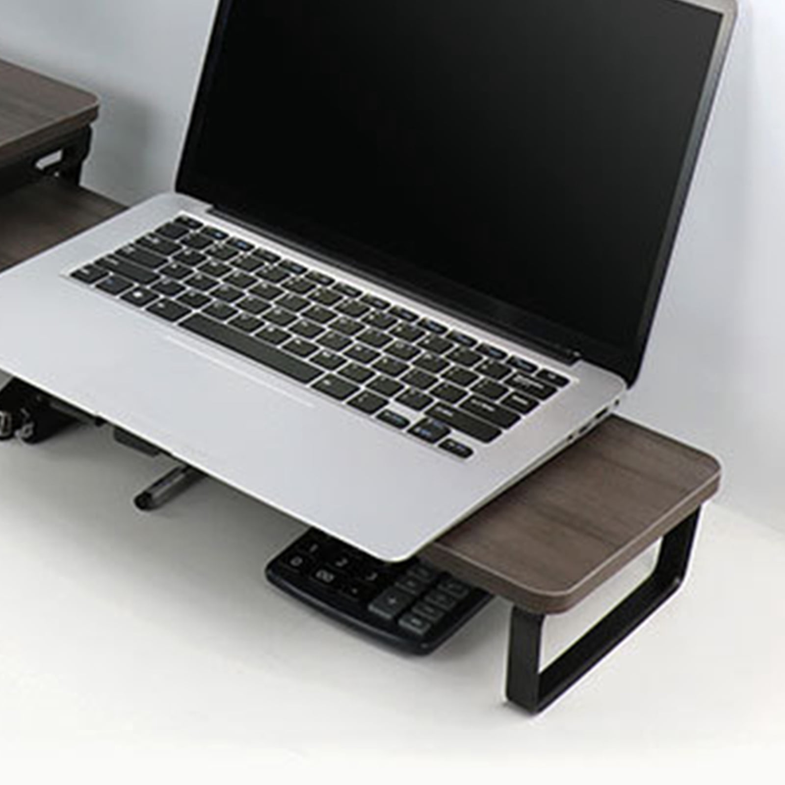 WINDLAND Black Desktop Ergonomic Monitor Riser Stand with Platform for Laptop Computer