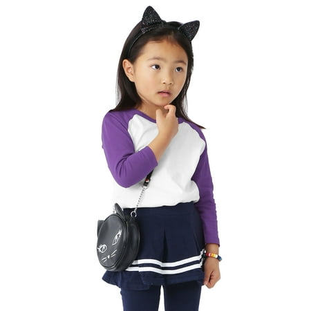 

Ma Croix Infant Raglan 3/4 Sleeve Cotton Tees Sports Baseball Jersey