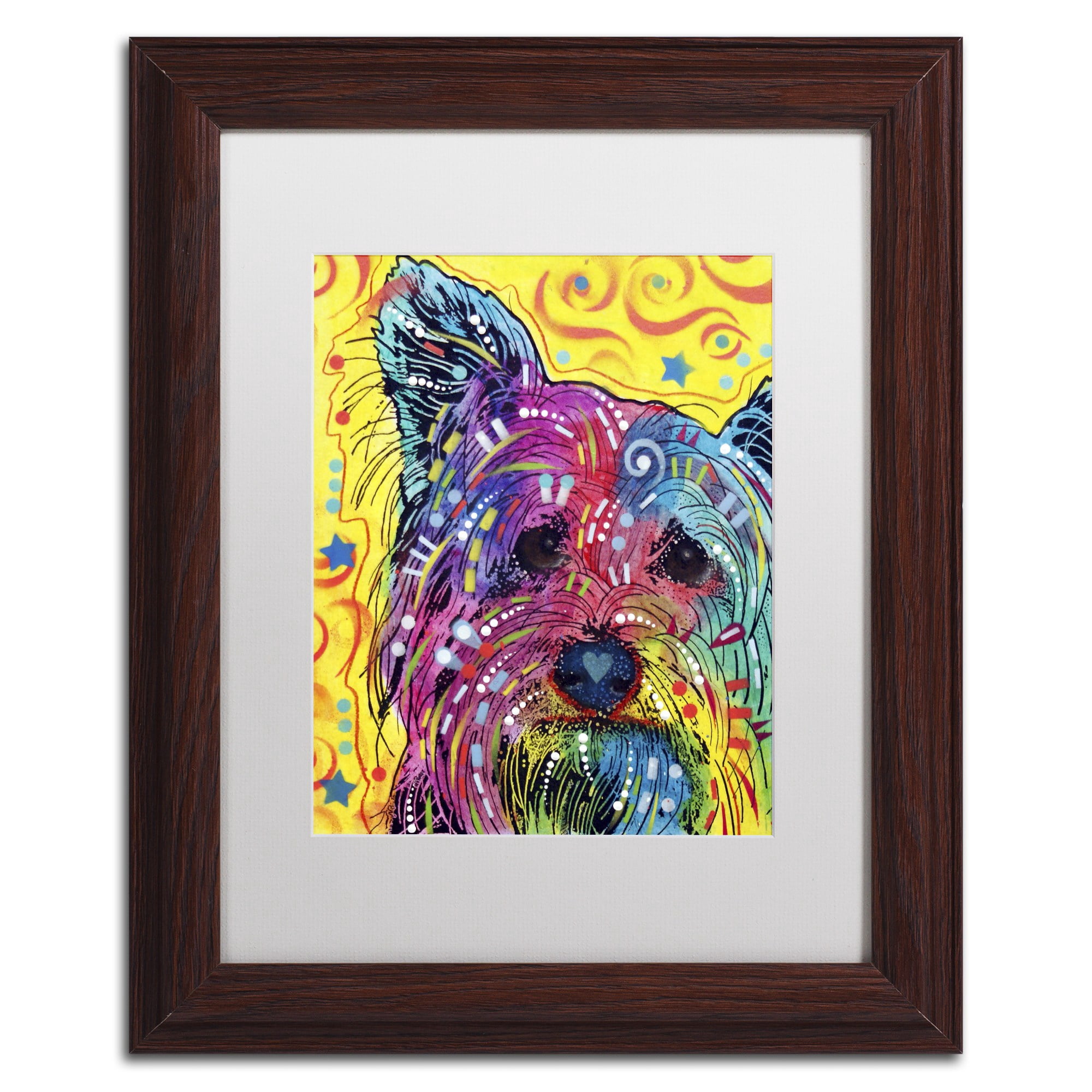 Trademark Fine Art "York I" Canvas Art by Dean Russo, White Matte, Wood Frame