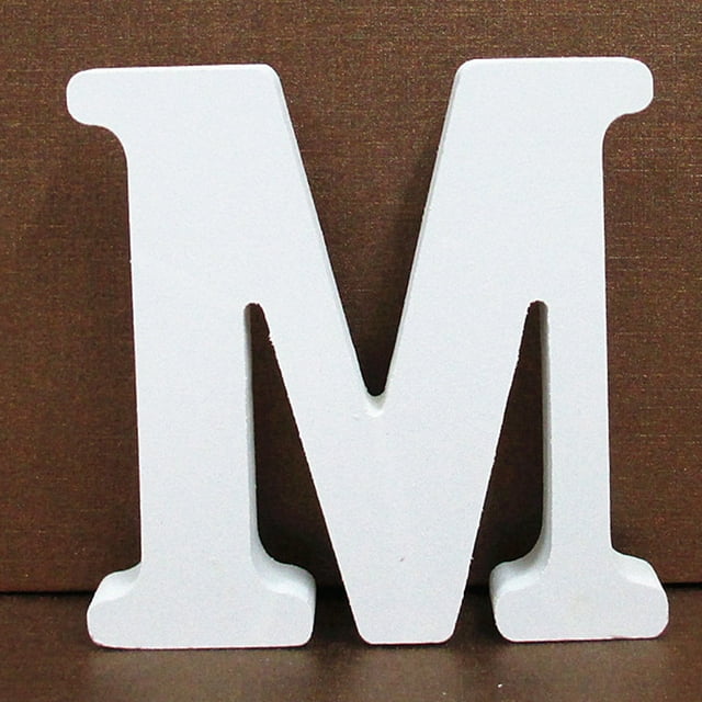 Fiudx Juego de Letras de Madera, Decoración Rústica Del Alfabeto, Versátil para Bodas y El Hogar, Decoración Personalizada para Fiestas, 26 Letras Az, Tamaño 10 X 10 X 1,5 Cm, Paquete de 1 Unidad