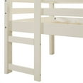 thumbnail image 5 of Walker Edison Alexander Classic Solid Wood Stackable Jr Twin over Low Loft Bunk Bed, Twin Size, White White Low Loft, 5 of 5