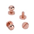 thumbnail image 3 of Brass Rivets 20 Set Anti Oxidation Rose Gold for Purse Handbags Shoes, DIY Projects, 3 of 7