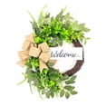 thumbnail image 2 of Welcome To The Simulated Rattan Wreath Of The Huahuan Farmhouses The Front Door Is Filled With Daily Seasonals Simulated Flower Wreaths, 2 of 8