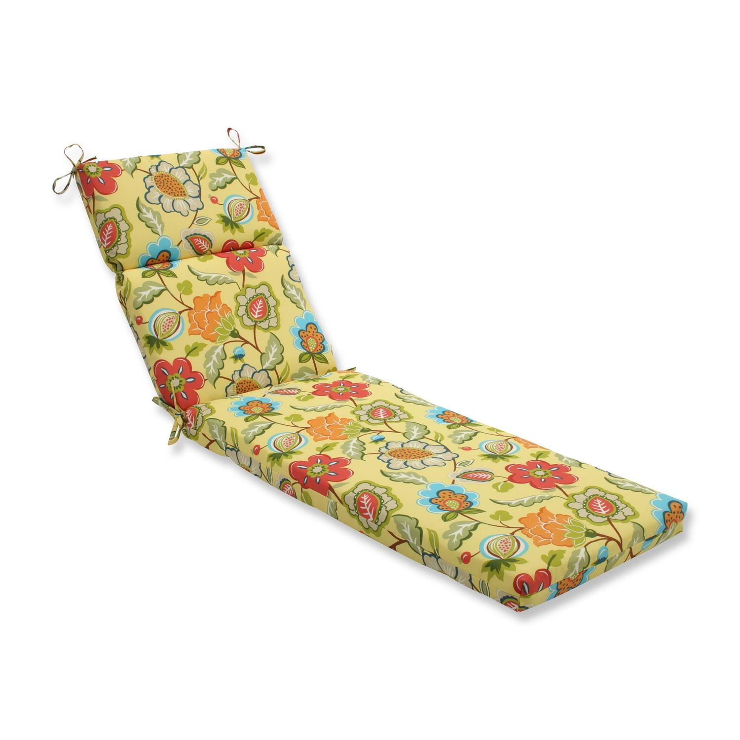 Pillow Perfect 586632 IndoorOutdoor Timmo Sunshine Chaise Lounge Cushion, Yellow