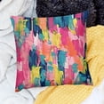 thumbnail image 2 of SHANXI Throw Pillow Covers Vibrant Trendy and Ethnic Collection Fashion Pink 12x12in, 2 of 5