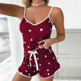 thumbnail image 2 of Sngxgn Womens Pajamas Set Short Sleeve Sleepwear Button up Loungewear Pjs Nightwear(,M), 2 of 6