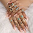 thumbnail image 1 of 14PCS Anillos Anillos de estilo étnico con diamantes Conjunto de anillos de mujer Anillo de moda de uñas Wmkox8yii shlkj1161, 1 of 1