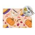 thumbnail image 4 of XMXY Woven Placemats Set of 6 PCS, Cherry Leaf Delicious Refreshments Table Mats Washable Heat Resistant Placemats, 4 of 6