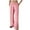 Pink, variant on Womens Sweatpants Wide-leg with Pockets Solid Color Elastic Waist Sports Casual Pants With Side Pockets for Golf, Athletic,Travel, Work Army Green S