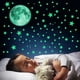 thumbnail image 1 of Estrellas que brillan en la oscuridad para techo, estrellas brillantes y realistas y pegatinas de pared de luna llena para cielo estrellado, 407 calcomanías de pared adhesivas luminosas estrellas de techo para decoración de habitación fresca decoración de pared de habitación de niños Vhermosa HMYH508, 1 of 6
