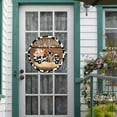 thumbnail image 5 of BKER Décoration de Vache de Ferme Panneau de Porte d'Entrée Décoration de Porche de Ferme Impression de Bienvenue de Noël Décoration de Porte d'Invité de Noël 12 Pouces, 5 of 5