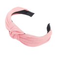 thumbnail image 1 of Mode Couleur Unie Rayé Noeud Croisé Cerceau Bandeau Femmes Fille Chapeaux, 1 of 10