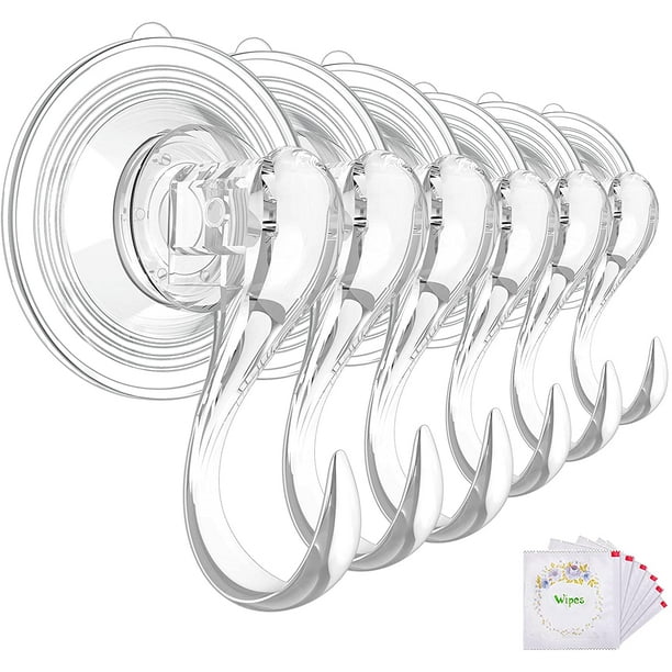 Suction Cup Hooks, HM C Small Clear Reusable Heavy Duty Vacuum