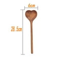 thumbnail image 5 of Wooden Spoon Long Handle Safe Heart-shaped Spoon Kitchen Gadget, 5 of 10