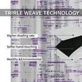 thumbnail image 6 of Indigo Eggplant Purple Stripe Blackout Curtains & Drapes, Retro Vintage 60s 70s Large Pinch Pleated Curtains, Wind Blocking and Light Blocking Window Shades for Living Room Bedroom-W42xL63in, 6 of 6