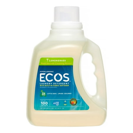 hypoallergenic detergent ecos lemongrass laundry loads