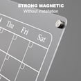 thumbnail image 3 of Fridge Calendar, Clear Acrylic Magnetic Monthly and Weekly Planning Board for Fridge Calendar 40x30cm, 3 of 7