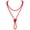 XL_1030_Red_Tur, variant on Fashion Beads Rope Knot Long Beaded Necklace Versatile 60" Strand Costume Jewelry for Women