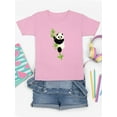 thumbnail image 3 of Panda Climbing Bamboo Tree T-Shirt Juniors -Image by Shutterstock,  Medium, 3 of 4